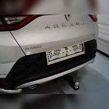 Накладка на нижнюю кромку крышки багажника (нержавеющая шлифованная сталь) Renault Arkana 2019-нв