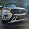 Накладки на передний и задний бампер Hyundai Creta 2016-2020