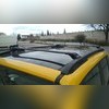 Багажник на рейлинги с замком Jeep Renegade 2016 - нв, модель TurmalineV1 (аэродинамические, черные)