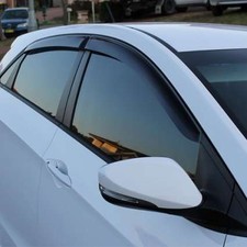 Дефлекторы, ветровики окон, Kia Rio X-line IV (2017-) хэтчбек (темные)