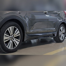 Тюнинг обвес порогов Kia Sportage 2014—2015