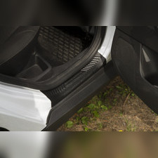 Накладки на внутренние пороги дверей Ford Focus III 2014- (рестайлинг)