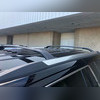 Багажник, поперечины на штатные рейлинги Cadillac Escalade 2015 - 2020 (черные)