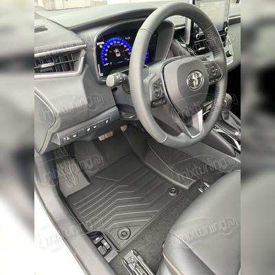 Ковры салона Toyota Corolla 2018 - нв New "3D Lux" (комплект), аналог ковров WeatherTech(США)