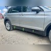 Молдинги на двери Volkswagen Tiguan 2016-2020 (нержавеющая сталь)