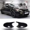 Накладки на зеркала BMW 3 2004-2013 E90/E91/E92/E93 (чёрный глянц)