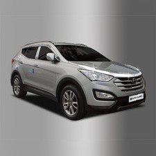 Дефлектор капота Hyundai Santa Fe 2012 - 2017 (хром)