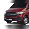 Накладки на передний бампер Volkswagen T6.1 Transporter 2020-2024 (нержавеющая сталь)