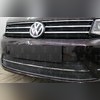 Защита радиатора верхняя Volkswagen Caddy 2015-н.в. стандартная черная