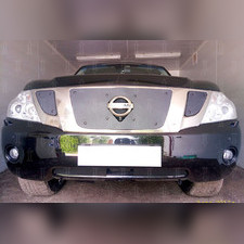 Защита радиатора нижняя с FCW Nissan Patrol 2010-2013 PREMIUM зимний пакет