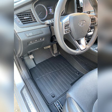 Ковры салона Hyundai Sonata VII 2017-2019 "3D Lux" (комплект), аналог ковров WeatherTech(США)