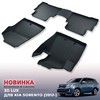 Ковры салона KIA Sorento 2012-2020 "3D Lux" (комплект), аналог ковров WeatherTech(США)