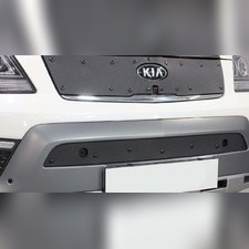 Защита радиатора нижняя с парктроником KIA Mohave 2017-2020 стандартный зимний пакет
