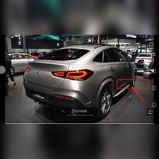 Брызговики Mercedes-Benz GLE Coupe 2020-нв C167 (OEM) для автомобиля с порогами