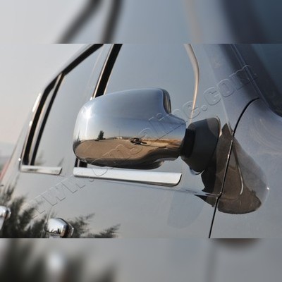 Накладки на зеркала Renault Duster 2011 - 2018 (Нержавеющая сталь)