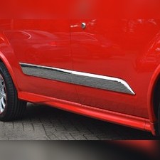 Молдинг дверной Ford Tourneo Custom 2013 - нв, (5 штук, нержавеющая сталь)