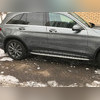 Брызговики Mercedes-Benz GLC-class X253 2015-2019 для авто с порогами, под AMG пакет (OEM)