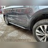 Пороги, подножки, ступени Geely Atlas 2016-2022 OE Style (с надписью Geely)