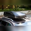 Бокс на крышу аэродинамический, черный "Altai" (одностороннее открытие,габариты 185х82х40 см) 390 л