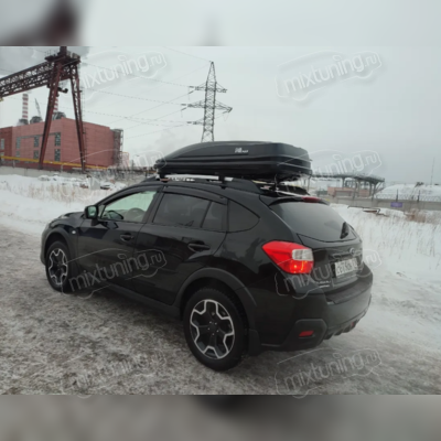 Бокс на крышу аэродинамический, черный "Altai" (одностороннее открытие,габариты 185х82х40 см) 390 л