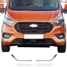 Окантовка на противотуманные фары (нержавеющая сталь) Ford Tourneo Custom 2018-нв