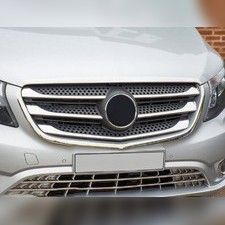 Накладки на решетку радиатора Mercedes Vito W447 5 частей (нержавеющая сталь)