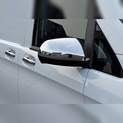 Накладки на зеркала Mercedes Vito W447 2014-нв, 2 шт (пластик ABS)