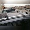 Багажник аэродинамический на рейлинги с замком , Fiat Fullback 2016-нв , "Air 1 SILVER