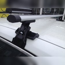 Багажник на крышу с аэродинамическими поперечинами Toyota Corolla X 2007-2013 "Аэро" (гладкая крыша)