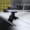 Багажник на крышу с аэродинамическими поперечинами Toyota Corolla X 2007-2013 "Крыло" (глад. крыша)