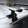 Багажник на крышу с аэродинамическими поперечинами Toyota Corolla X 2007-2013 "Крыло" (глад. крыша)