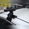 Багажник на крышу с прямоугольными поперечинами Toyota Corolla XI 2013-нв (гладкая крыша)