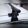 Багажник на крышу с прямоугольными поперечинами BMW X1 2016-нв (гладкая крыша)