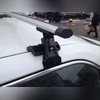 Багажник на крышу с прямоугольными поперечинами Hyundai Santa Fe 2006 - 2009, модель "Аэро"