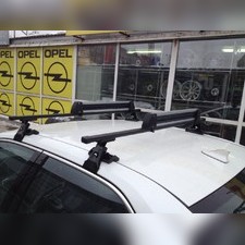 Багажник на крышу с прямоугольными поперечинами Jeep Renegade 2015 - нв (гладкая крыша)