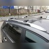 Багажник аэродинамический на рейлинги с замком, Skoda Yeti 2009 - 2018 , "Air 1 SILVER"