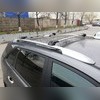 Багажник аэродинамический на рейлинги с замком, Subaru Forester 2018-нв , "Air 1 SILVER"