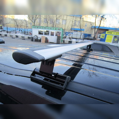 Багажник на крышу с аэродинамическими поперечинами Renault Grand Scenic 2009-нв Крыло в штат. места