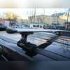 Багажник на крышу с аэродинамическими поперечинами Saab 9-3 2005-2012 "Крыло" (в штатные места)