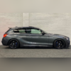 Элероны на пороги BMW 1 Series F20 2015-2018 (чёрный глянец)