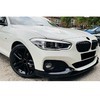 Сплиттер, диффузор, юбка переднего бампера BMW 1 Series F20 2015-218 (MP Style) чёрный