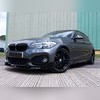 Сплиттер, диффузор, юбка переднего бампера BMW 1 Series F20 2015-218 (MP Style) чёрный