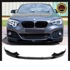 Сплиттер, диффузор, юбка переднего бампера BMW 1 Series F20 2015-218 (MP Style) чёрный