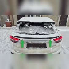 Спойлер Belgee X50 2023+ (чёрный глянец)