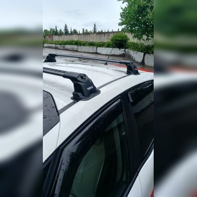 Багажник аэродинамический на крышу Suzuki Grand Vitara 2014-нв, "Air 3 Black"