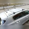 Багажник на интегрированные рейлинги "Integra Аэро с замком" Hyundai Grand Santa Fe 2012-2016