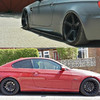 Элероны на пороги BMW 3 Series 2005-2013 E90/E92/E93 (MP Style) чёрный глянец