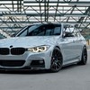 Элероны на пороги BMW 3 Series F30/F35 2012-20218 (MP Style) чёрный глянец