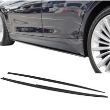 Элероны на пороги BMW 3 Series F30/F35 2012-20218 (MP Style) чёрный глянец