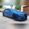 Элероны на пороги BMW 3 Series F30/F35 2012-20218 (MP Style) чёрный глянец